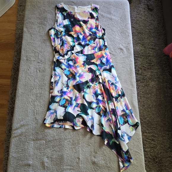 Nicole Miller Artelier Sleeveless Floral Midi Dress size 6 - Picture 2 of 10